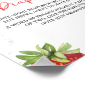 ミニマリスト赤いちご深夜おむつ ポスター (角)