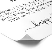 ミニマリスト赤ちゃんシャワーおしゃぶり狩りゲームサイン ポスター (角)