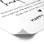 ミニマリスト赤ちゃんシャワーおしゃぶり狩りゲームサイン ポスター (角)