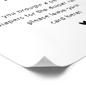 ミニマリスト赤ちゃんシャワーおむつラッフルサイン ポスター (角)