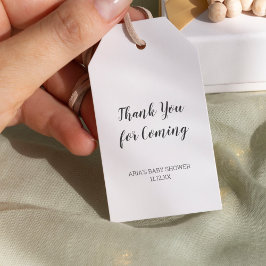 ミニマリスト赤ちゃんシャワーお気に入りギフトラベル ギフトタグ