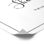 ミニマリスト赤ちゃんシャワーへようこそ ポスター (角)