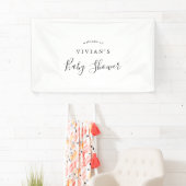 ミニマリスト赤ちゃんシャワーへようこそ 横断幕 (インサイチュ)