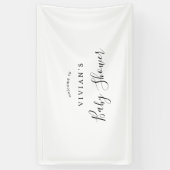 ミニマリスト赤ちゃんシャワーへようこそ 横断幕 (縦)