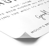 ミニマリスト赤ちゃんシャワーゲームベビー靴下狩り ポスター (角)