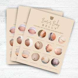 ミニマリスト赤ちゃんシャワービールまたはベビーベリーゲーム