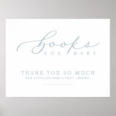 ミニマリスト赤ちゃんシャワーベビー駅サイン用ブック ポスター (正面)