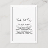 ミニマリスト赤ちゃんシャワーベビー エンクロージャーカード (正面)