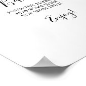 ミニマリスト赤ちゃんシャワーマムオーサバーサイン ポスター (角)