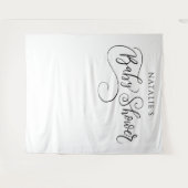 ミニマリスト赤ちゃんシャワー写真プロップ背景 タペストリー (正面(横))