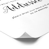 ミニマリスト赤ちゃんシャワー封筒サイン ポスター (角)