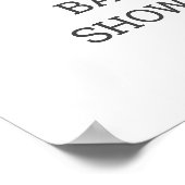 ミニマリスト赤ちゃんシャワー歓迎サイン ポスター (角)