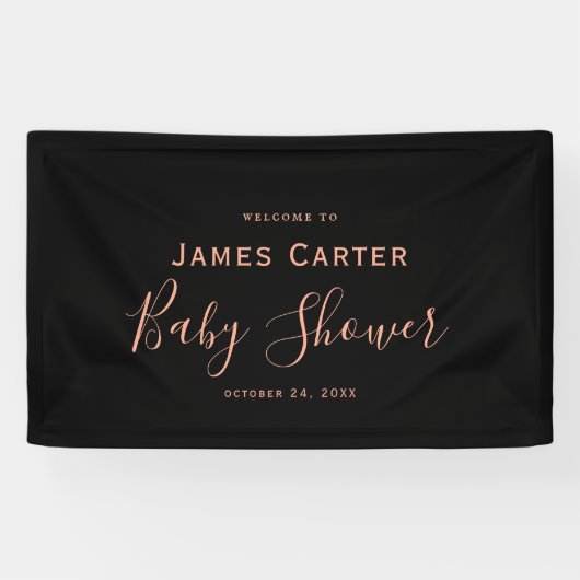 ミニマリスト赤ちゃんシャワー歓迎ボード 横断幕 (横)