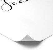 ミニマリスト赤ちゃんシャワー食品テーブルサイン ポスター (角)