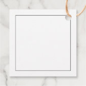 ミニマリスト赤ちゃんシャワー フェイバータグ (裏面)