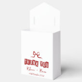 ミニマリスト赤と白ありがとう結婚さん フェイバーボックス (オープン)