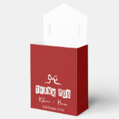 ミニマリスト赤と白ありがとう結婚さん フェイバーボックス (オープン)