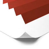 ミニマリスト赤クリスマスツリーポスター ポスター (角)