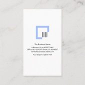 ミニマリスト赤線点構造エンジニアリング 名刺 (裏面)