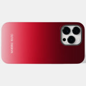 ミニマリスト赤 Case-Mate iPhoneケース (裏面 (横))