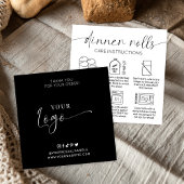 ミニマリスト転がディナ気にパンの指示 スクエア名刺