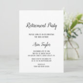 ミニマリスト退職パーティの招待状 招待状 (スタンド正面)