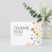 ミニマリスト野結婚花 サンキューカード (スタンド正面)