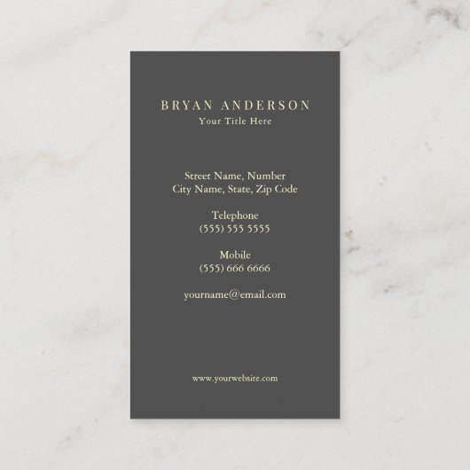 ミニマリスト金ゴールドはホイールロゴの名刺を出荷 名刺 (裏面)