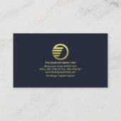 ミニマリスト金ゴールド投資グラフ財務顧問 名刺 (裏面)