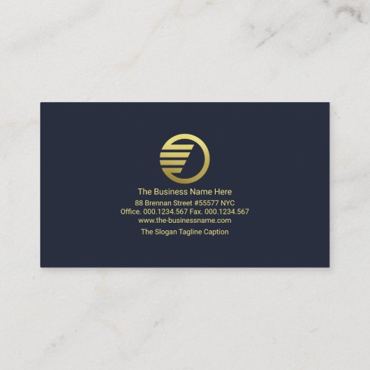 ミニマリスト金ゴールド投資グラフ財務顧問 名刺 (裏面)