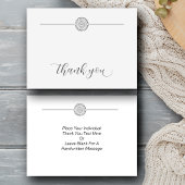 ミニマリスト銀曼荼羅ありがとう ノートカード