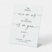 ミニマリスト開いたバー記号 台座サイン (正面)