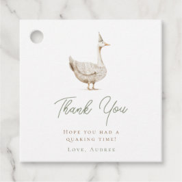 ミニマリスト間抜けグース誕生日ありがとう フェイバータグ