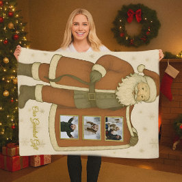 ミニマリスト降雪クリスマスブランケット フリースブランケット