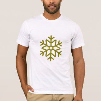 ミニマリスト雪の結晶グラフィックTシャツ Tシャツ