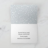 ミニマリスト雪の結晶メリークリスマス1 Photo Holi シーズンカード (内部)