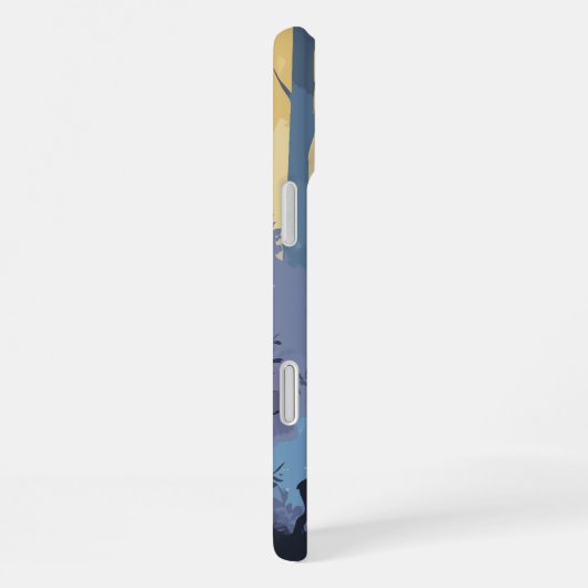 ミニマリスト電話ケース森の神秘的なニンフ iPhoneケース (右側面)