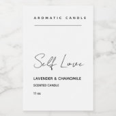 ミニマリスト香り付きキャンドルラベル フードラベル (シングルラベル)