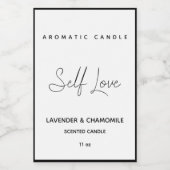 ミニマリスト香り付きキャンドルラベル フードラベル (シングルラベル)