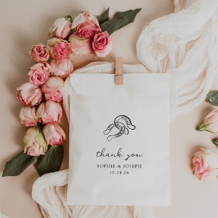 ミニマリスト馬蹄形  白黒結婚の フェイバーバッグ