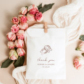 ミニマリスト馬蹄形 | 茶色と白結婚の フェイバーバッグ