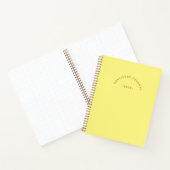 ミニマリスト黄年アーチ感謝ジャーナル ノートブック (内部)