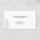 ミニマリスト黒スクリプト公証人署名エージェント 名刺 (裏面)