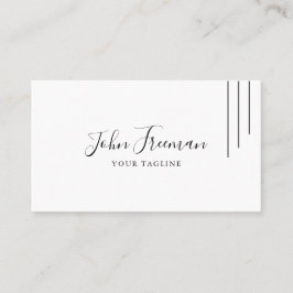 ミニマリスト黒スクリプト公証人署名エージェント 名刺