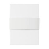 ミニマリスト黒タイポグラフィモノグラム結婚の名前 招待状ベリーバンド (裏面例)