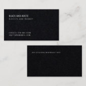 ミニマリスト黒プレミアムプロ 名刺 (正面/裏面)