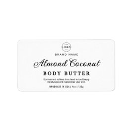 ミニマリスト黒体スクラブ化粧品ジャー製品 ラベル