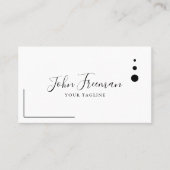 ミニマリスト黒字公証融資署名エージェント 名刺 (正面)