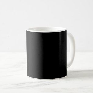 ミニマリスト黒猫シルエット コーヒーマグカップ