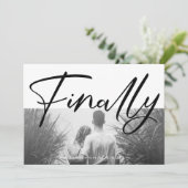 ミニマリスト黒白おもしろい最終的引用文写真 セーブザデート (スタンド正面)